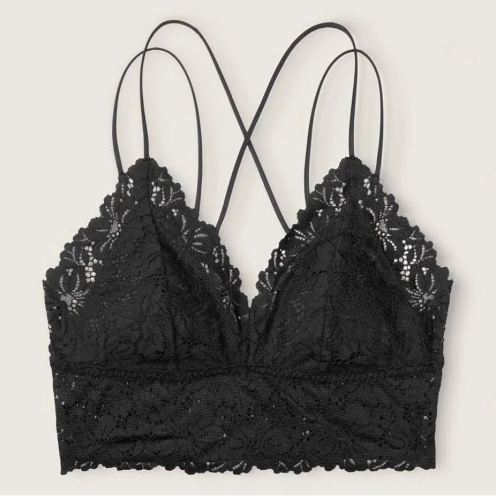 PINK Victoria’s Secret Black Lace Bralette